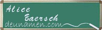 Alice Baersch Visitenkarte